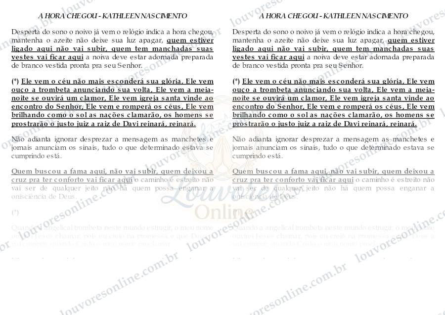 Prévia de A Hora Chegou