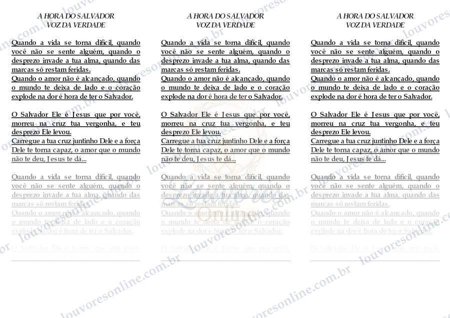 Prévia de A Hora do Salvador