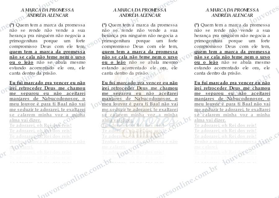 Prévia de A Marca da Promessa