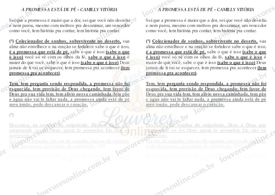 Prévia de A Promessa Está de Pé