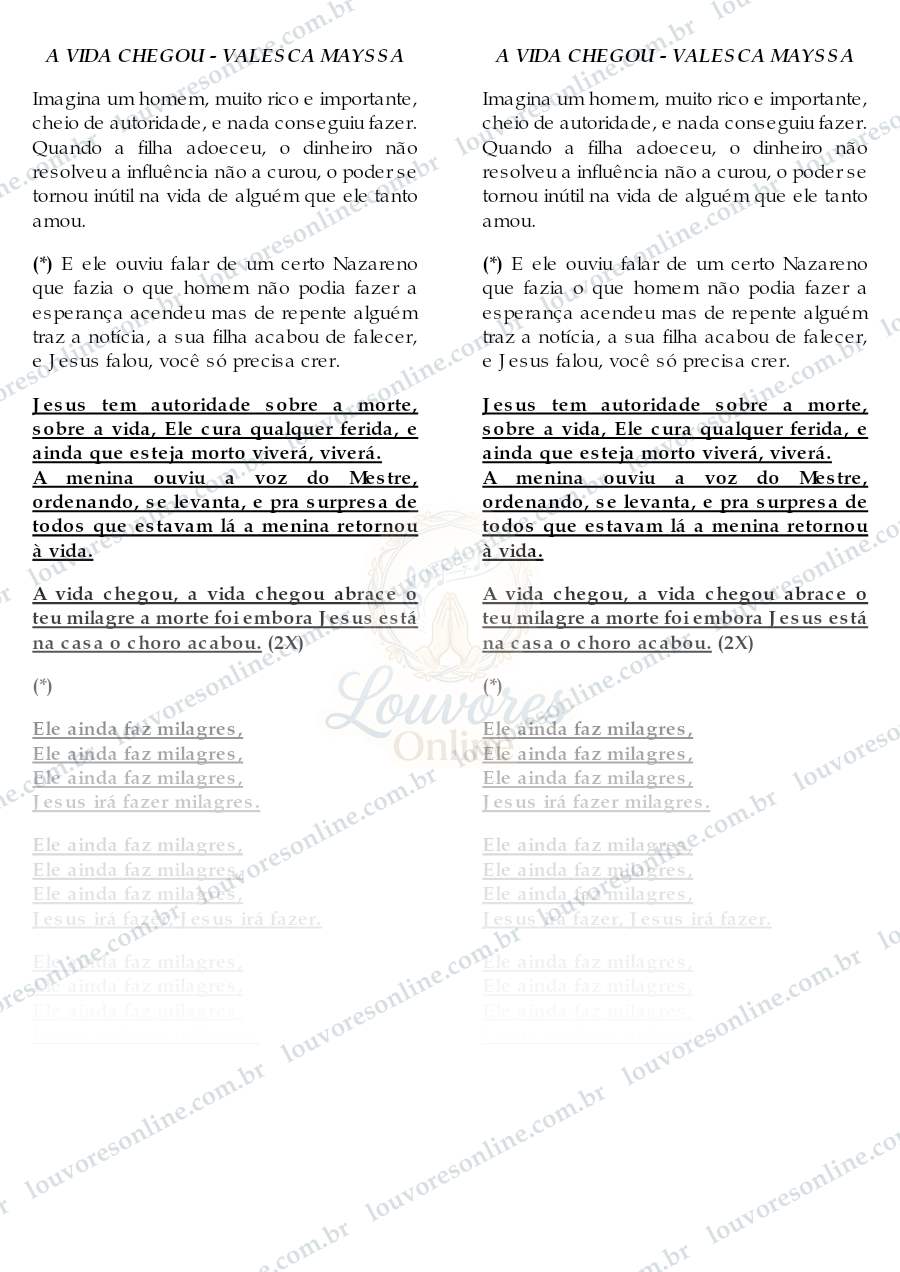 Prévia de A Vida Chegou