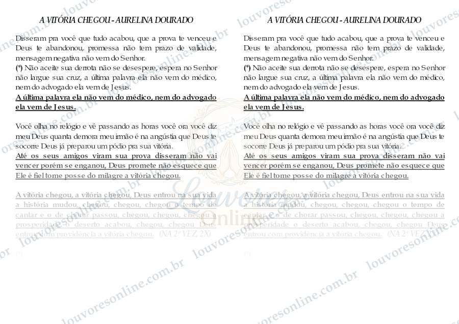 Prévia de A Vitória Chegou