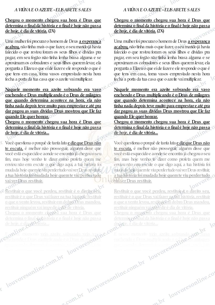 Prévia de A Viúva e o Azeite