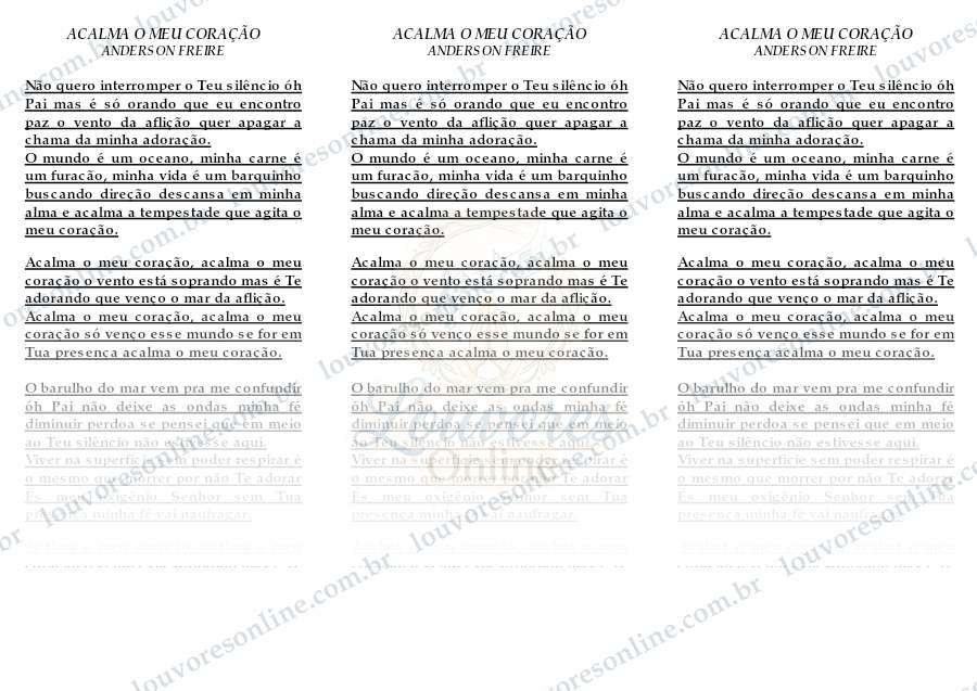 Prévia de Acalma o Meu Coração