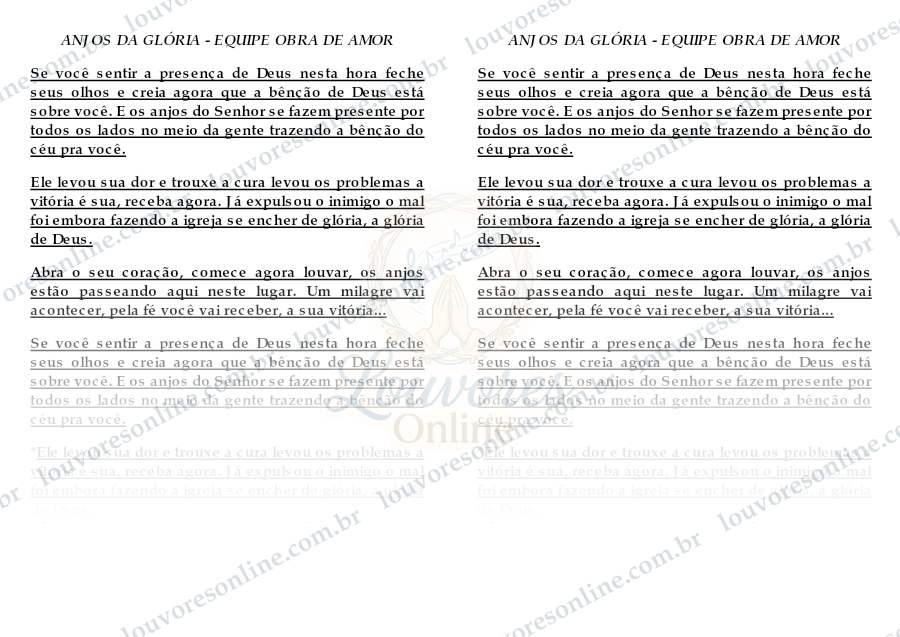 Prévia de Anjos da Glória