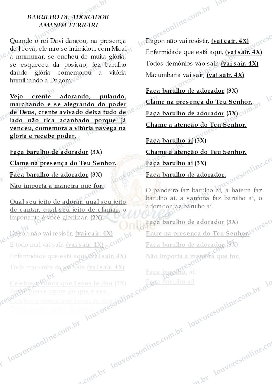 Prévia de Barulho de Adorador