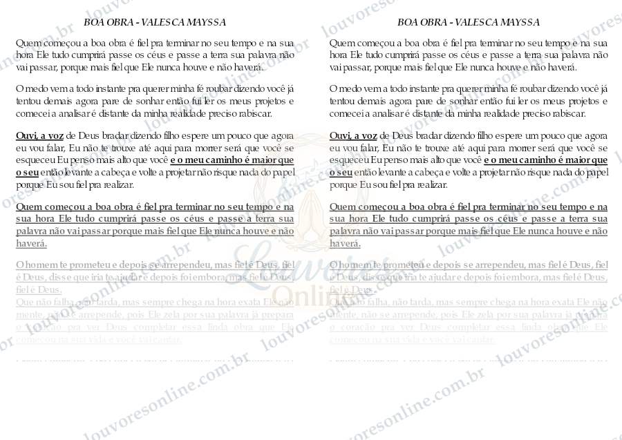 Prévia de Boa Obra