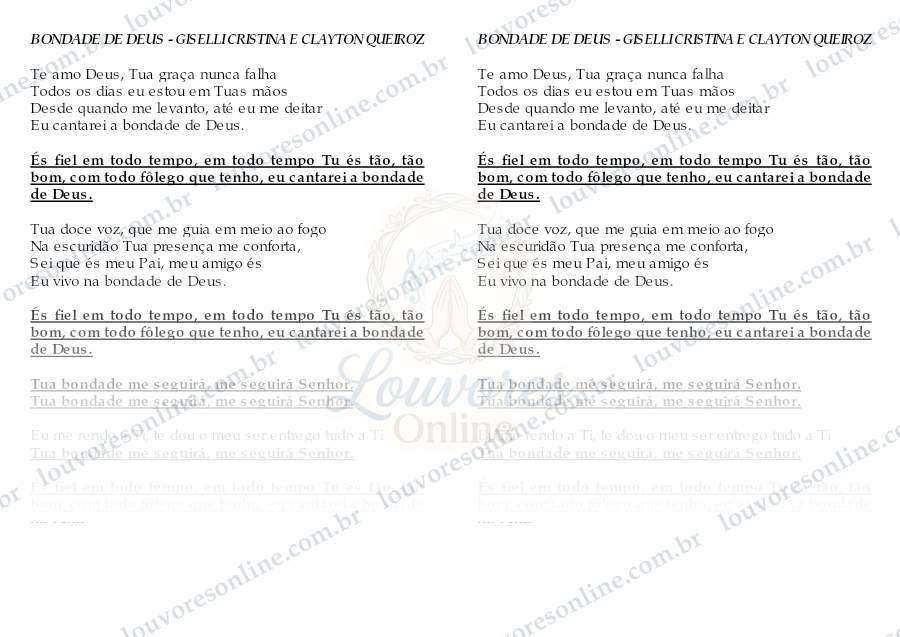 Prévia de Bondade de Deus