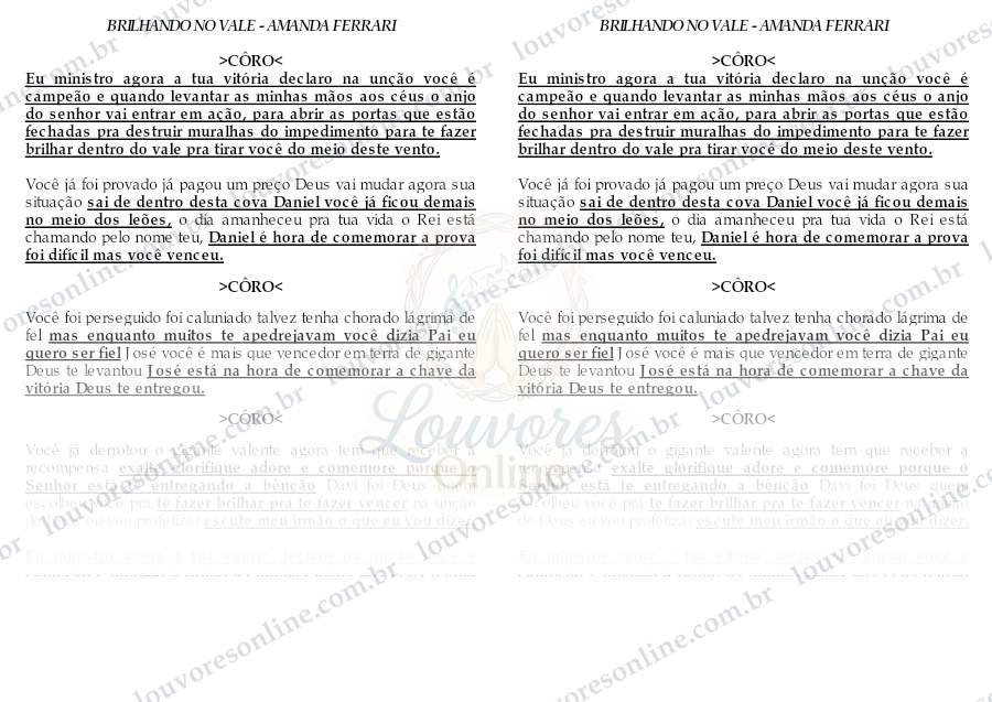 Prévia de Brilhando no Vale