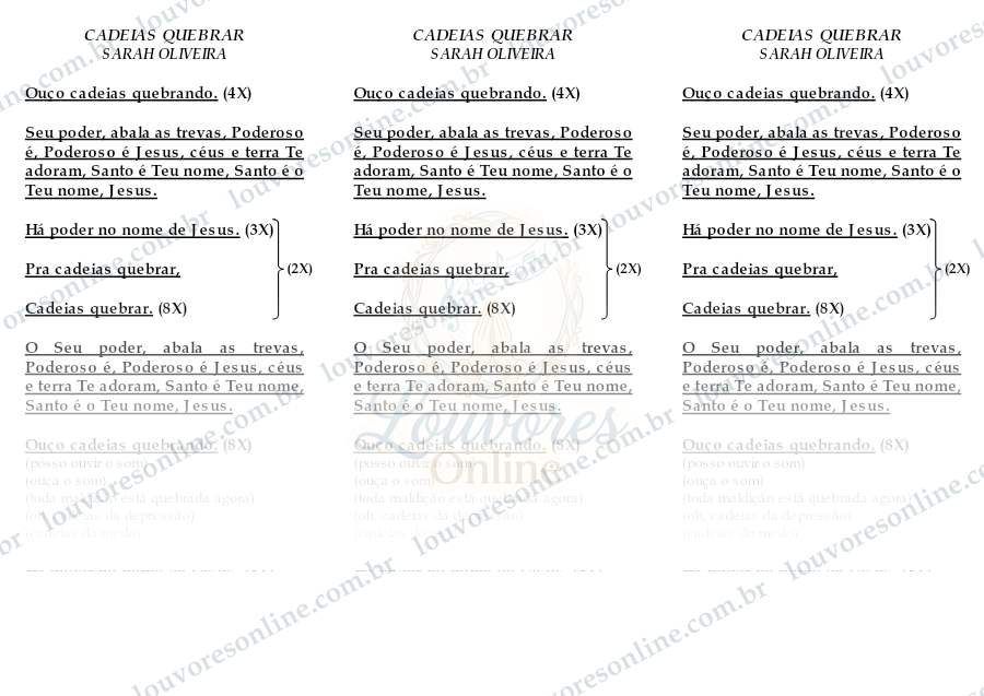 Prévia de Cadeias Quebrar