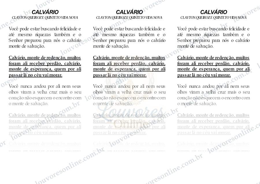 Prévia de Calvário