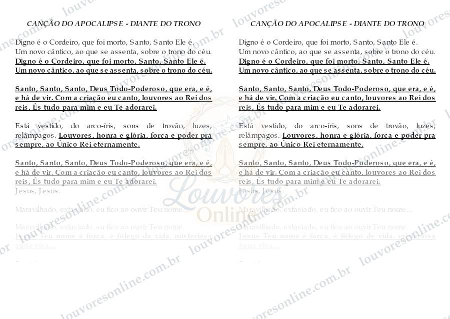 Prévia de Canção do Apocalipse