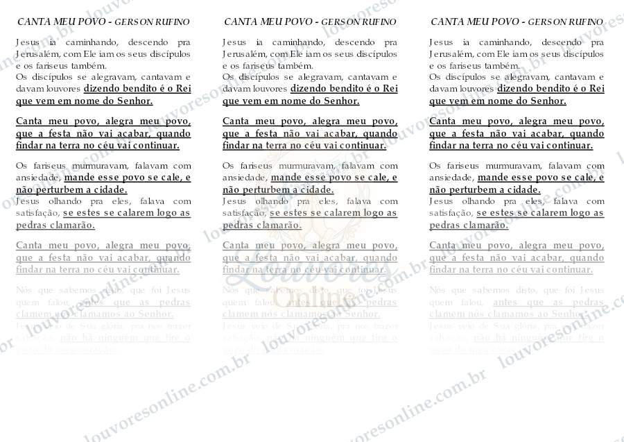 Prévia de Canta Meu Povo