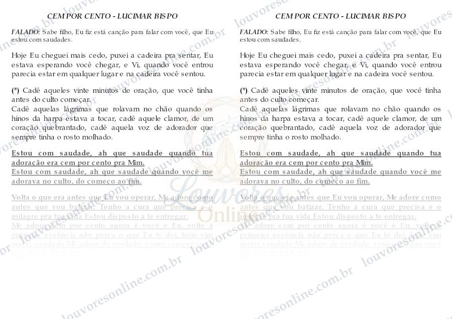 Prévia de Cem por Cento