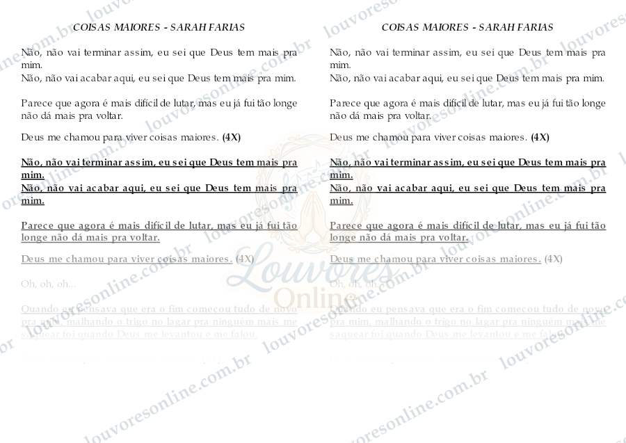 Prévia de Coisas Maiores