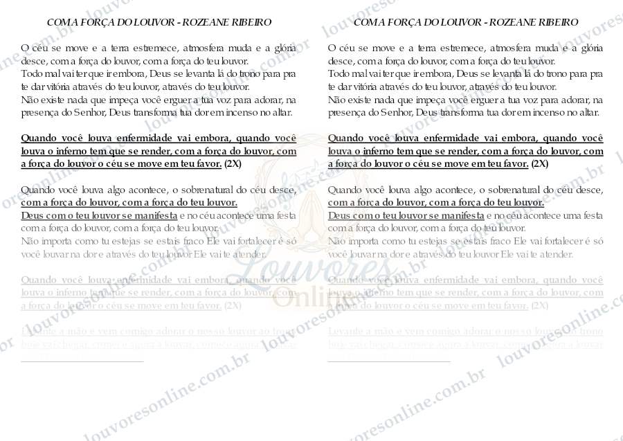 Prévia de Com a Força do Louvor
