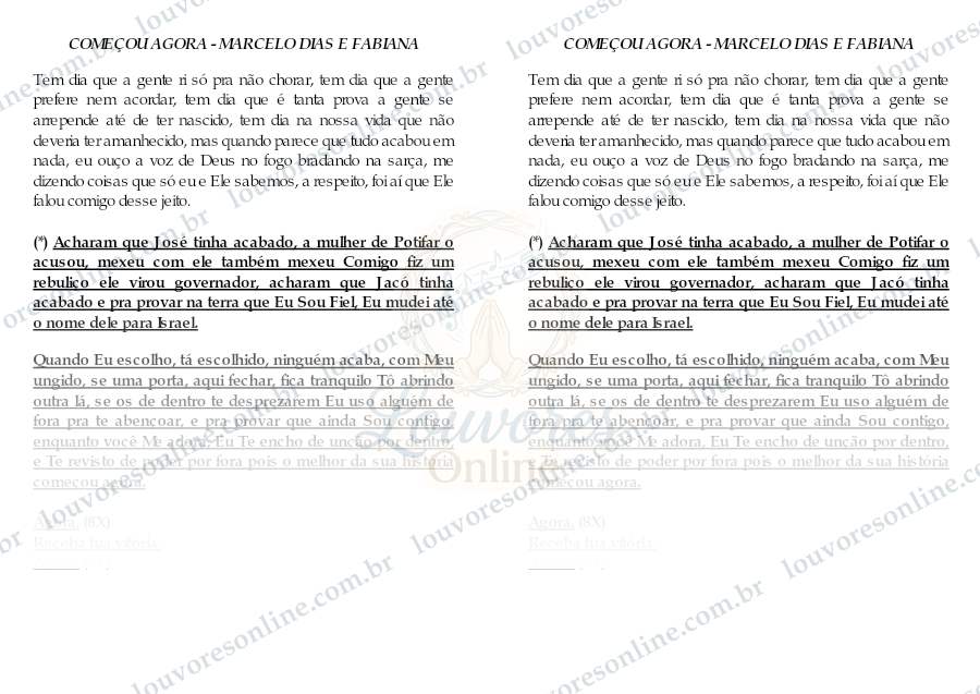 Prévia de Começou Agora
