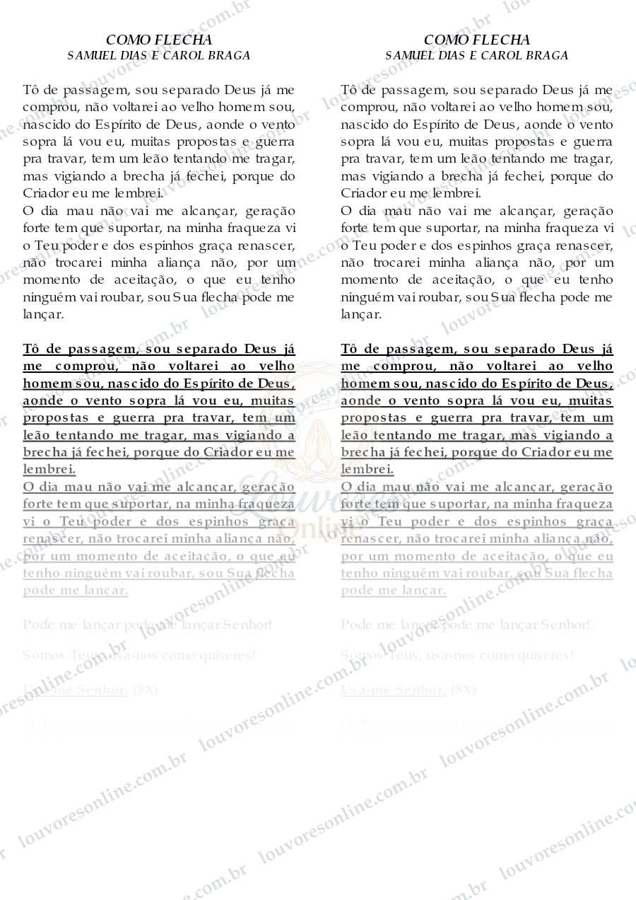Prévia de Como Flecha