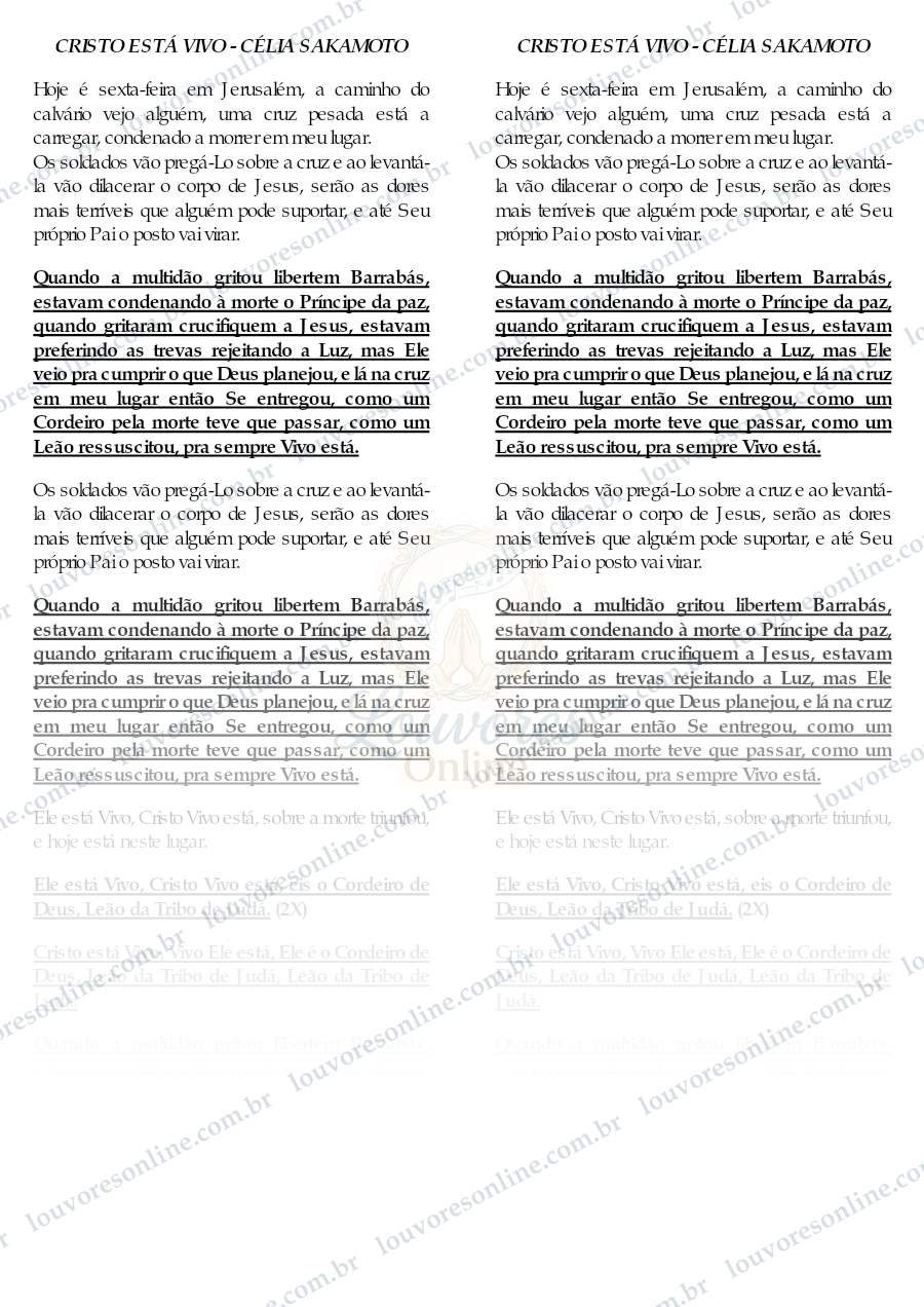 Prévia de Cristo Está Vivo