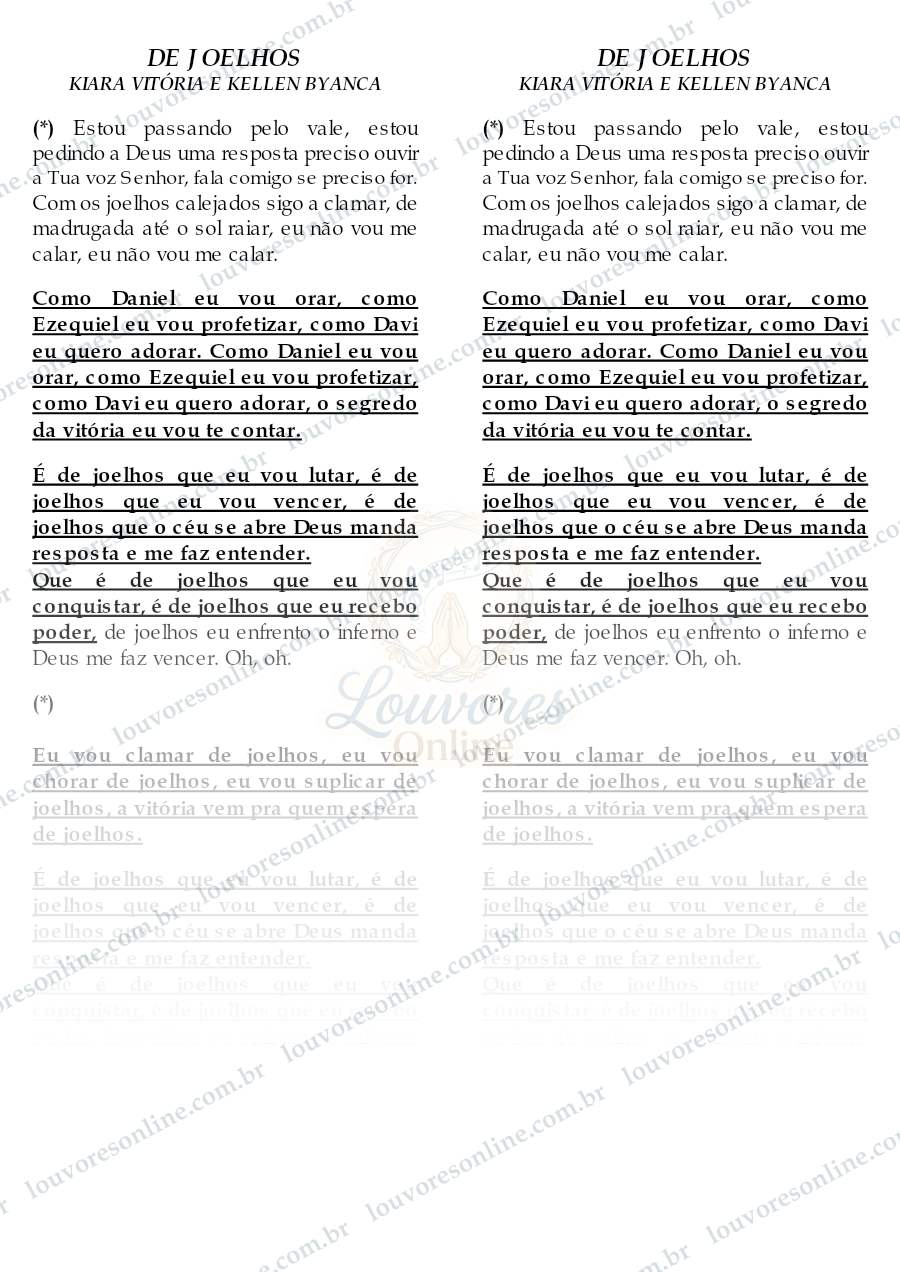 Prévia de De Joelhos