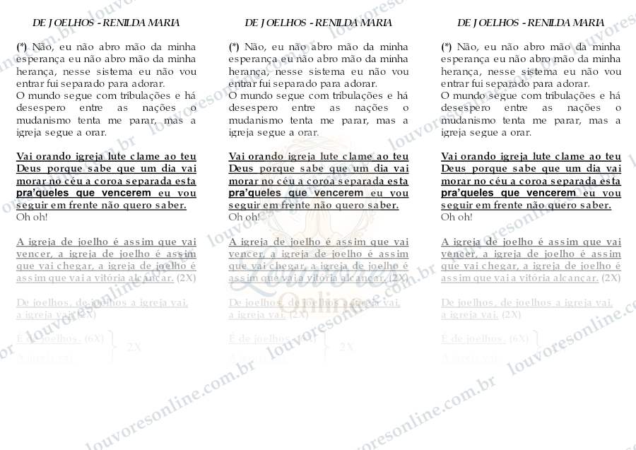 Prévia de De Joelhos