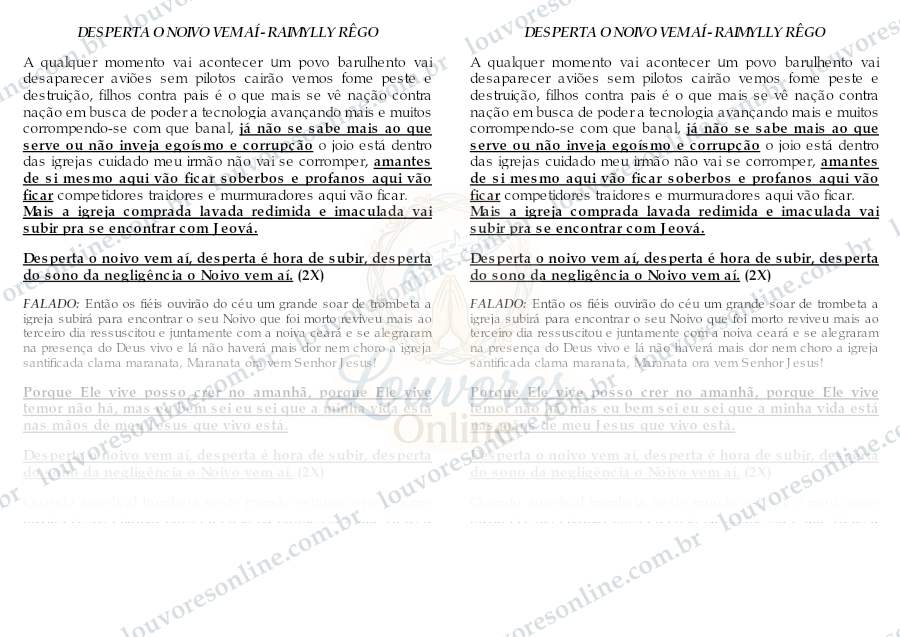 Prévia de Desperta o Noivo Vem Aí