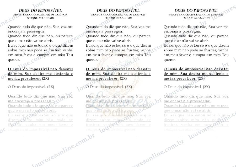 Prévia de Deus do Impossível