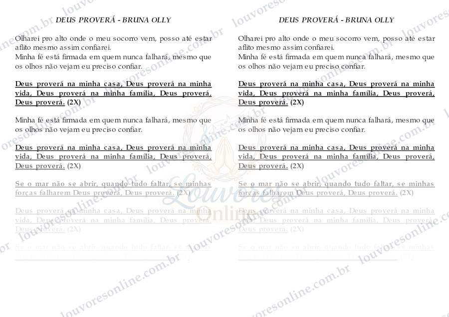 Prévia de Deus Proverá