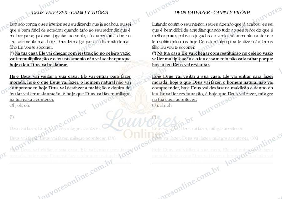 Prévia de Deus Vai Fazer