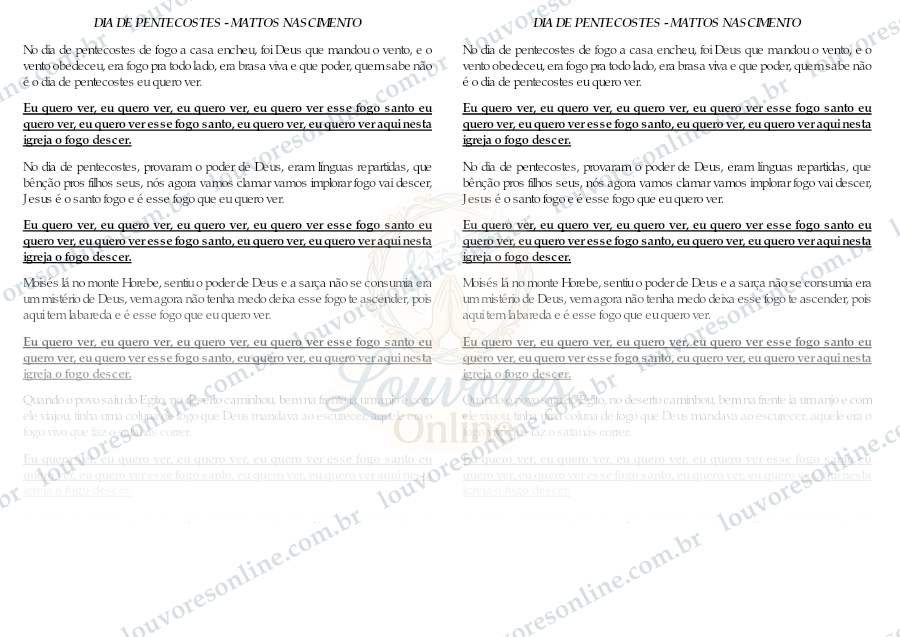 Prévia de Dia de Pentecostes