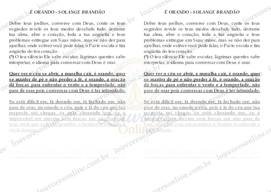 Prévia de É Orando