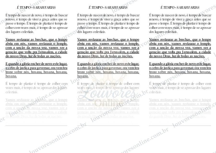 Prévia de É Tempo