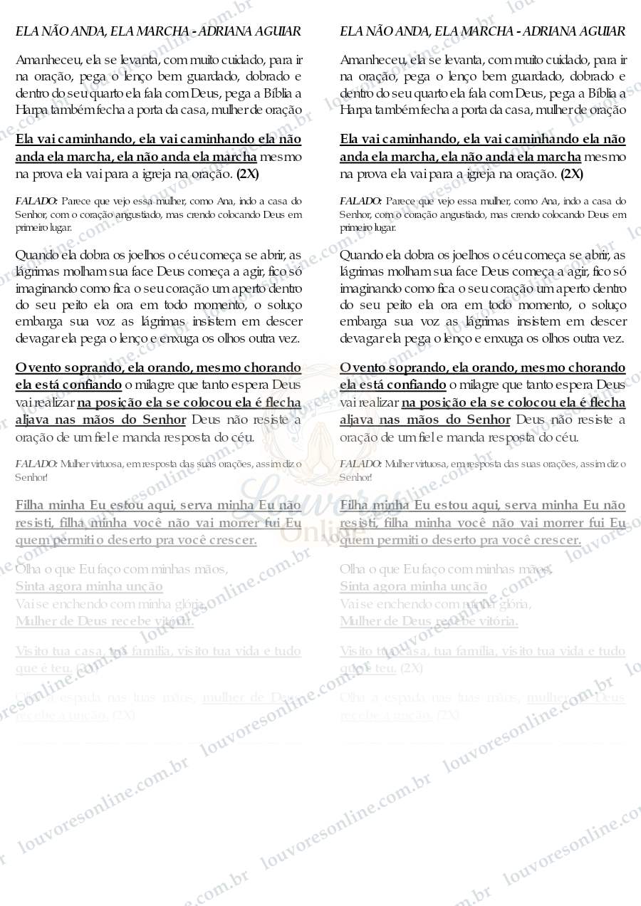 Prévia de Ela Não Anda, Ela Marcha