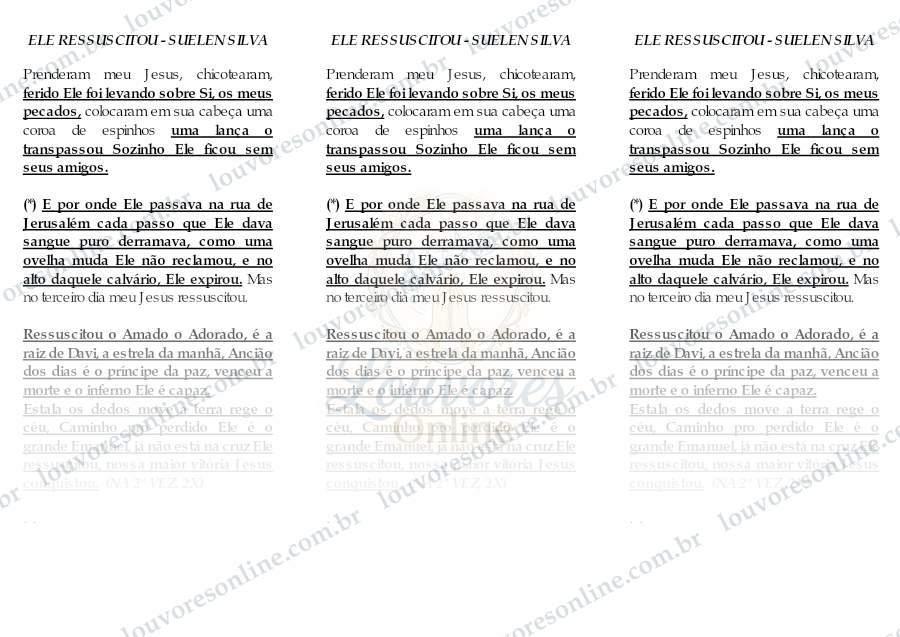 Prévia de Ele Ressuscitou