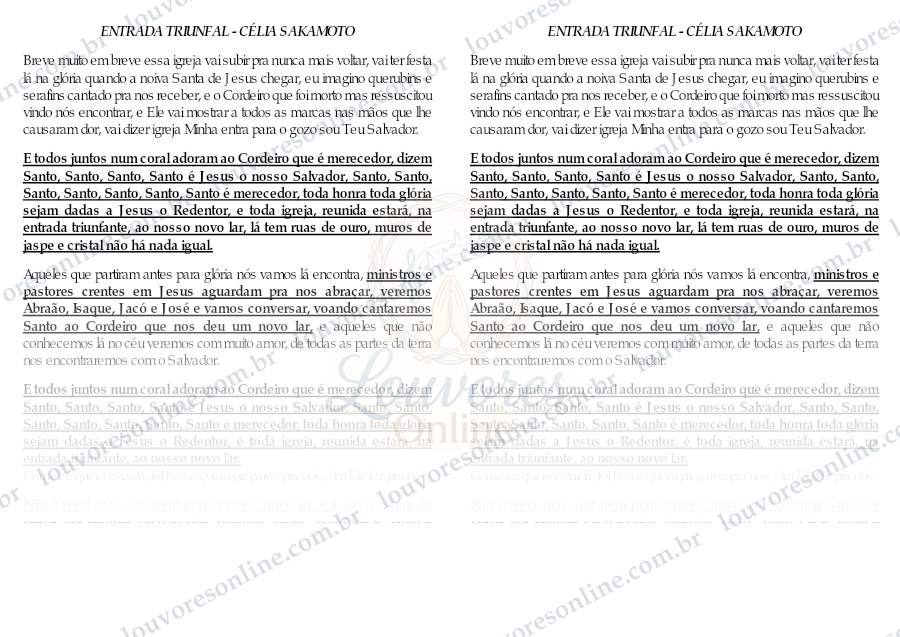 Prévia de Entrada Triunfal