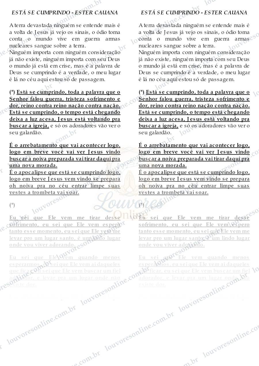 Prévia de Está se Cumprindo