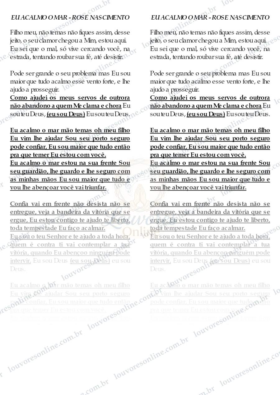 Prévia de Eu Acalmo o Mar