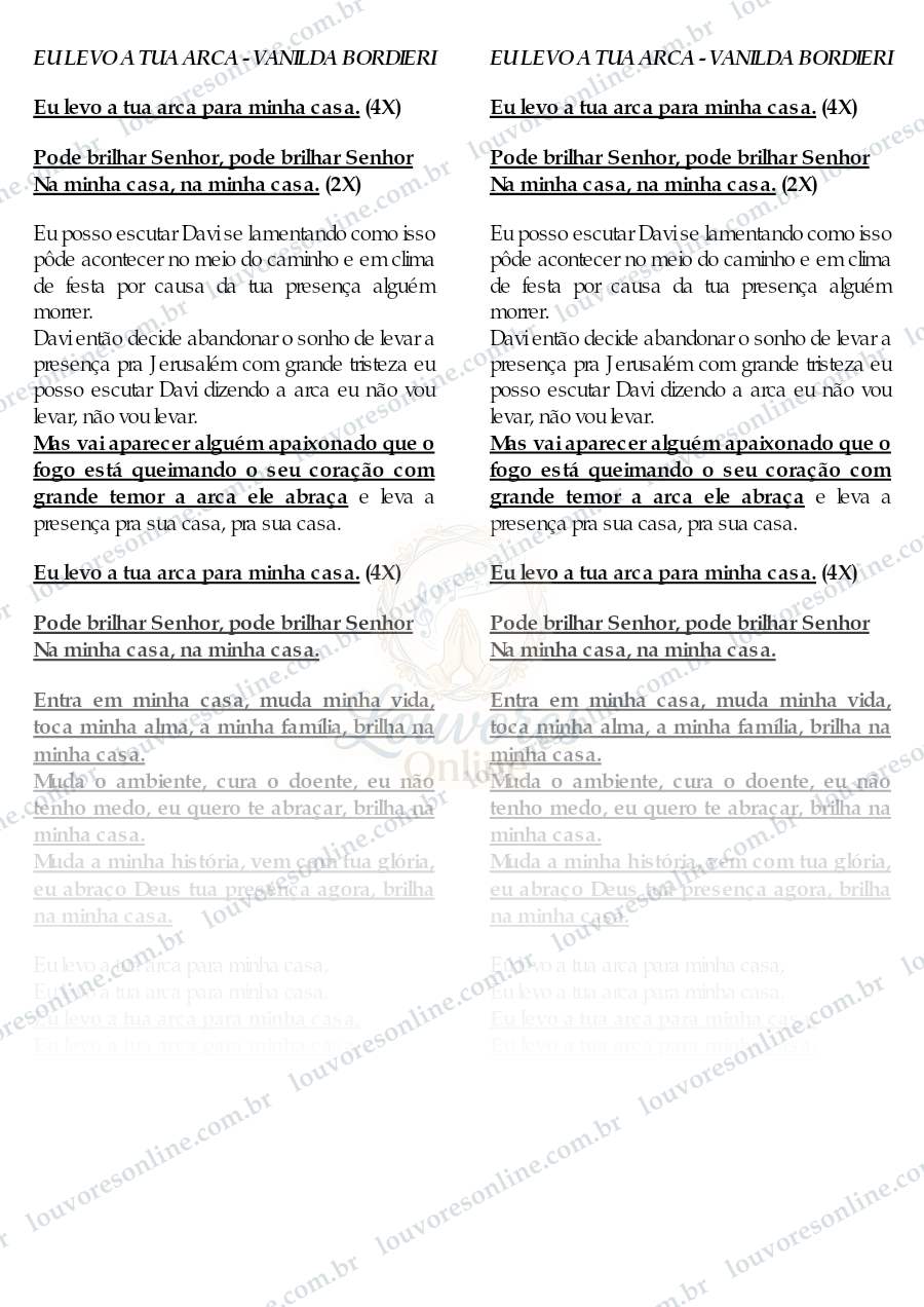 Prévia de Eu Levo a Tua Arca