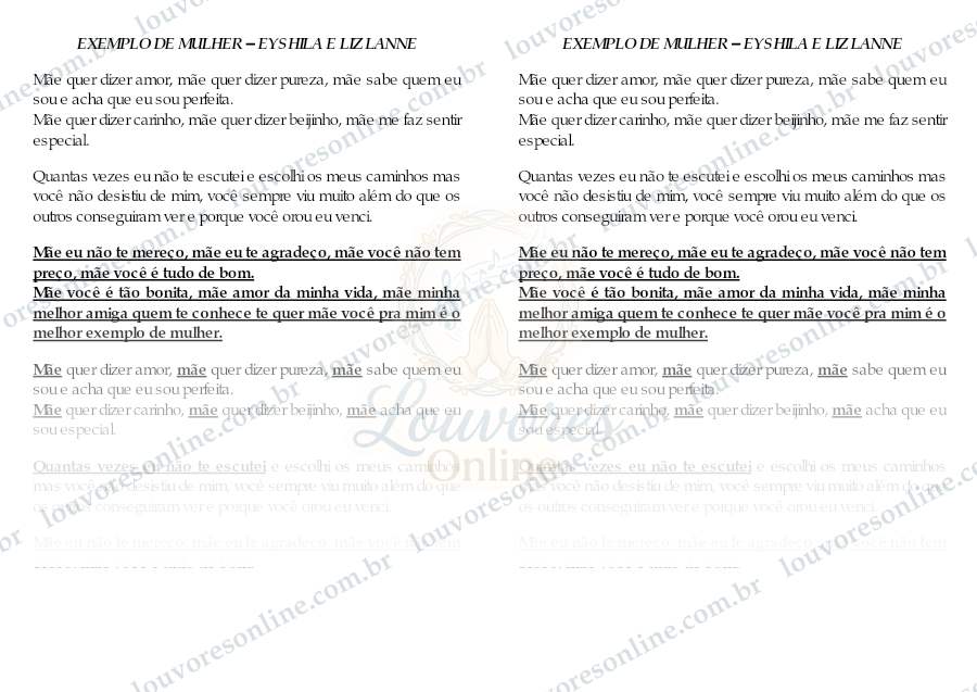 Prévia de Exemplo de Mulher