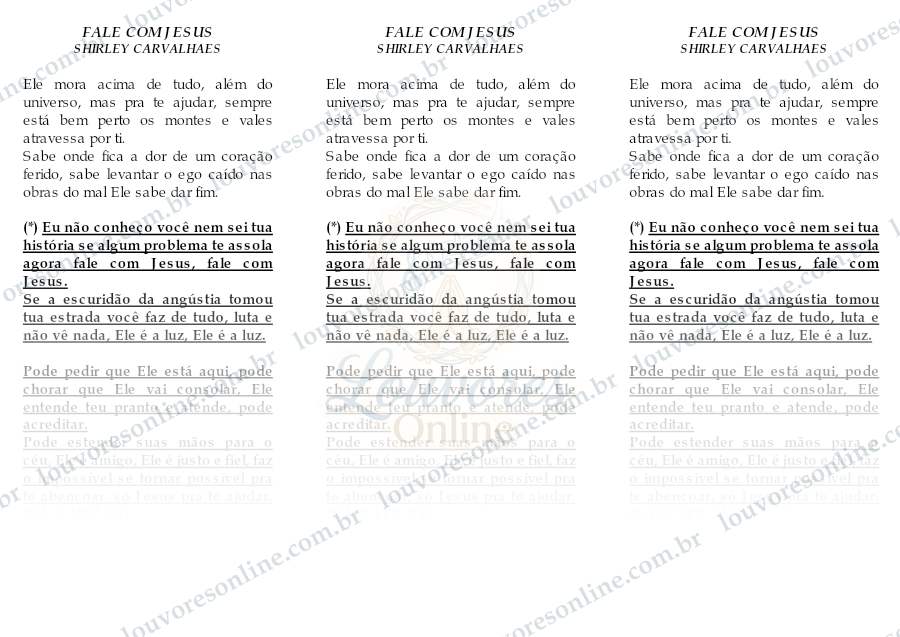 Prévia de Fale com Jesus