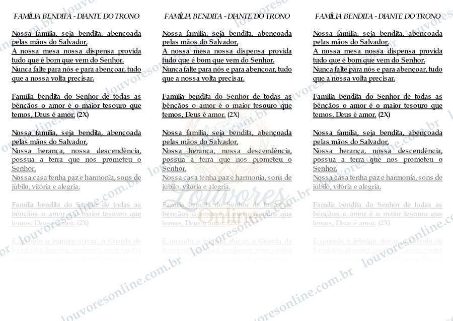 Prévia de Família Bendita