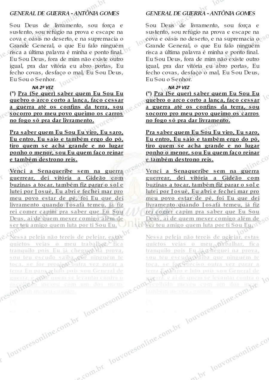 Prévia de General de Guerra