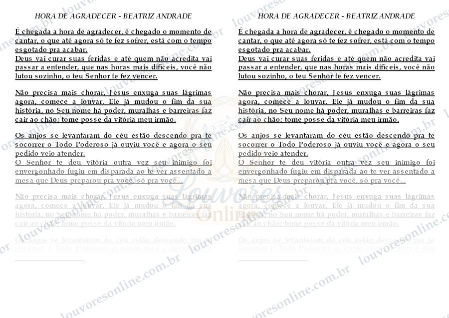 Prévia de Hora de Agradecer