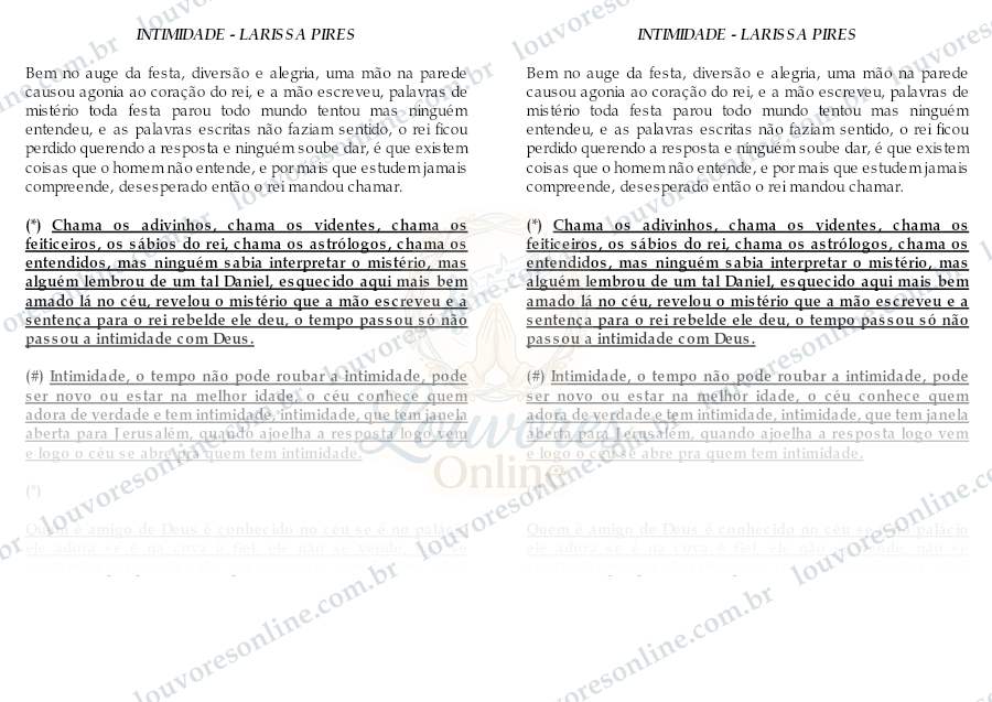 Prévia de Intimidade