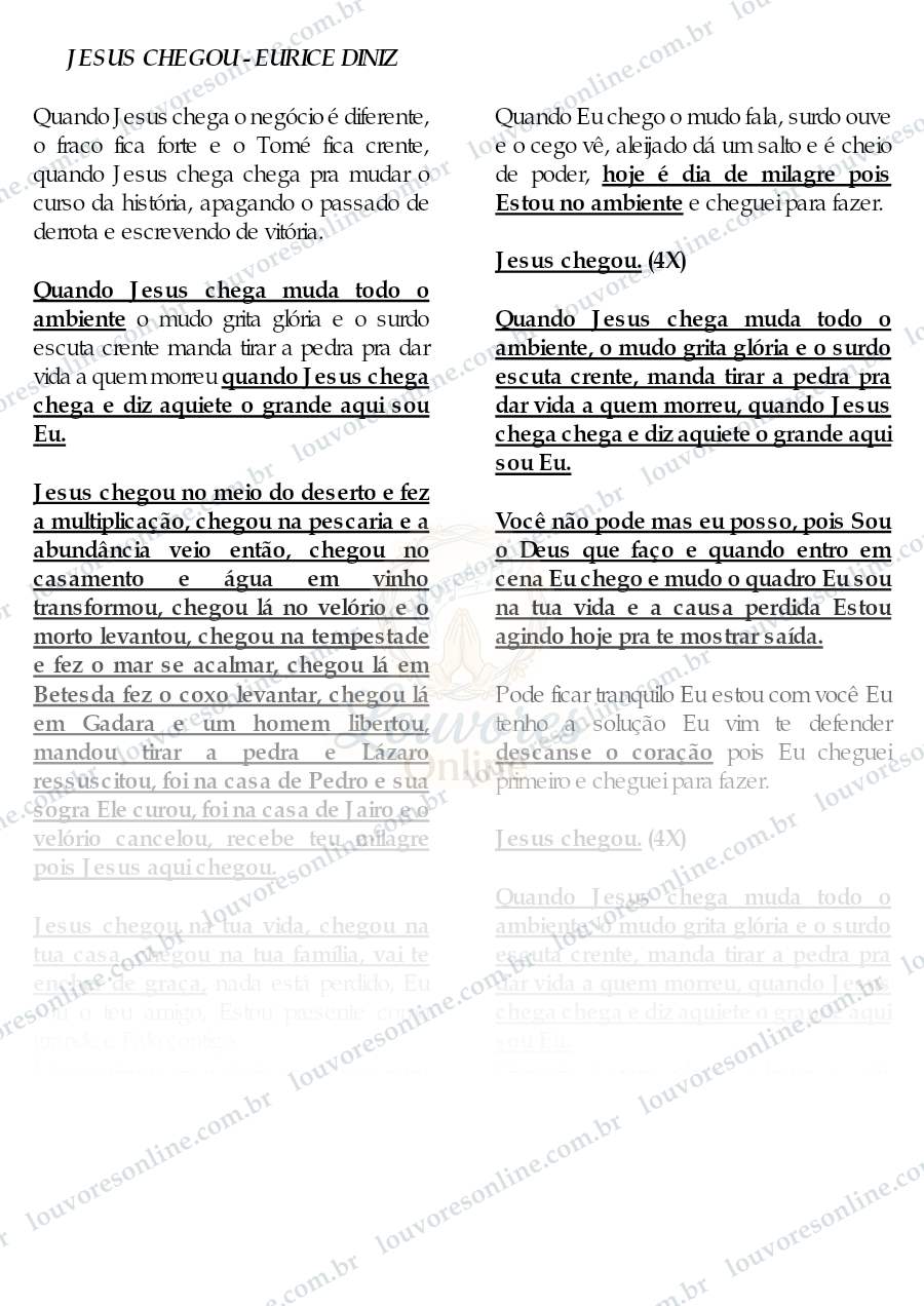 Prévia de Jesus Chegou