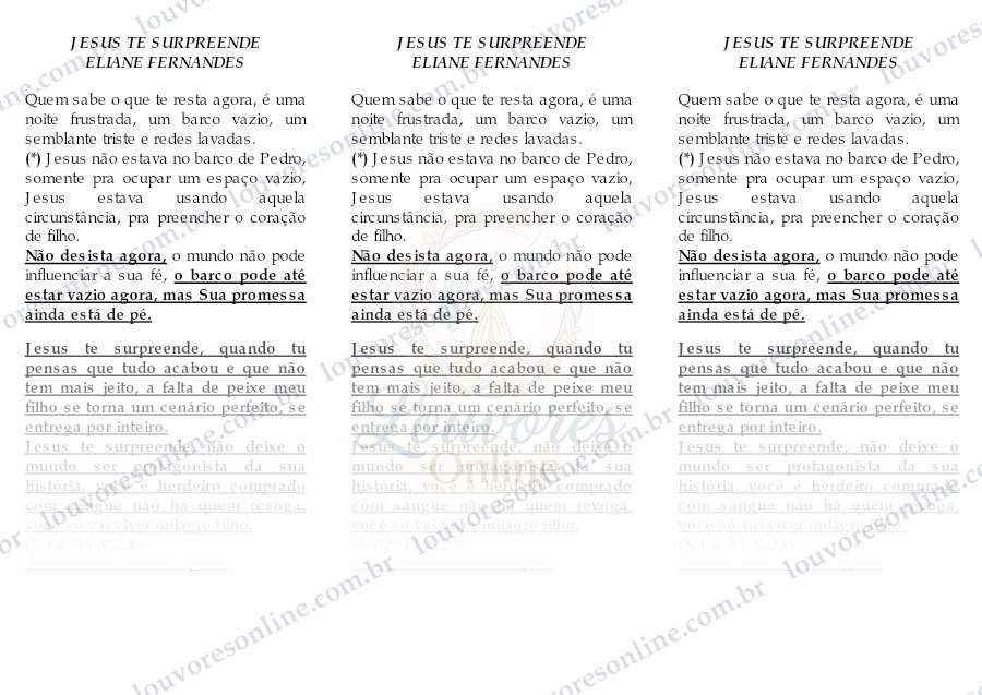 Prévia de Jesus Te Surpreende