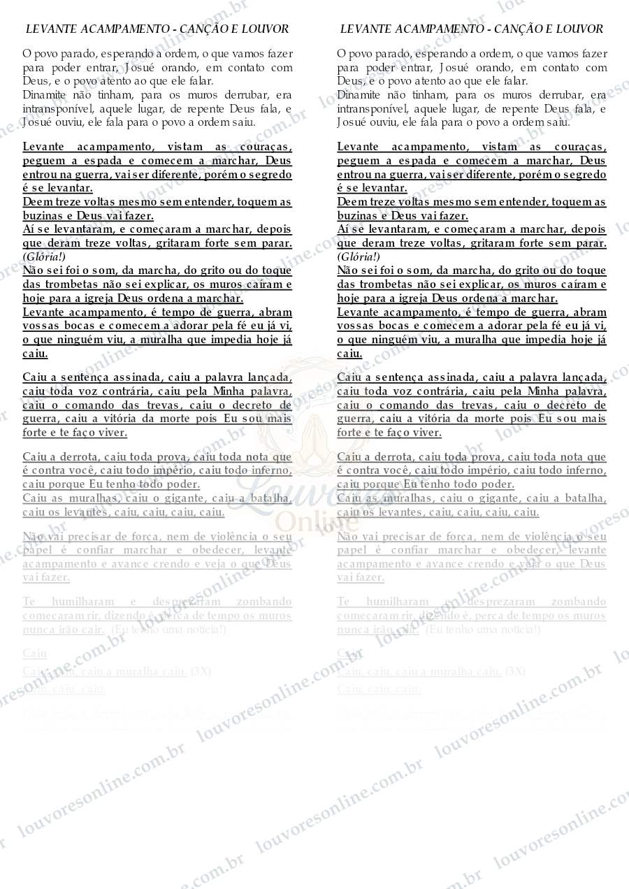 Prévia de Levante Acampamento