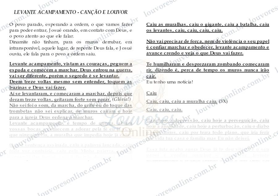 Prévia de Levante Acampamento