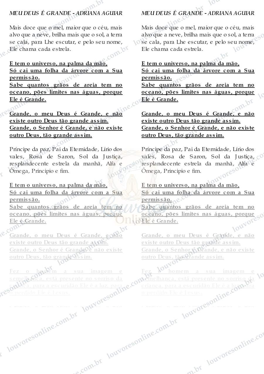 Prévia de Meu Deus É Grande