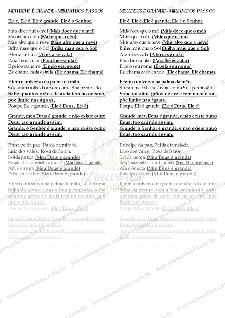 Prévia de Meu Deus É Grande